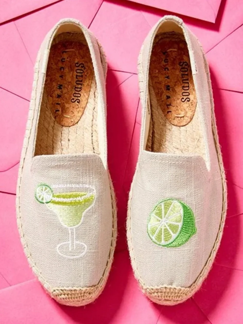 Soludos x Lucy Mail Margarita Platform Smoking Slippers | Size 9.5